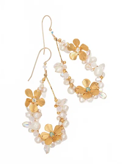 Holly Yashi Women's Rafaela Earrings In Gold/white In Multi