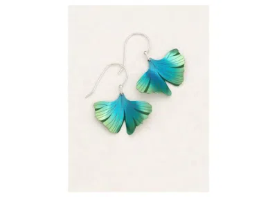 Holly Yashi Women's Single Ginko Drop Earring In Blue/green In Pink