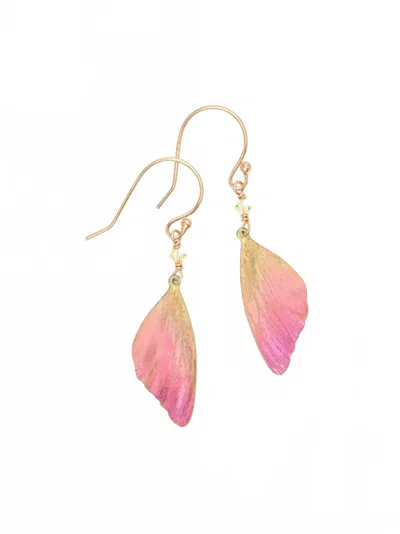 Holly Yashi Women's Special Edition Flutterby Earrings In Pink