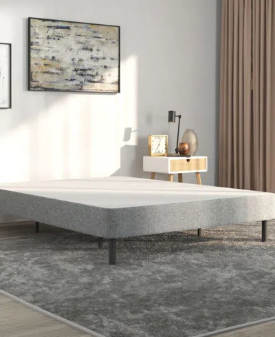 Hollywood Bed Emerge Foldable Mattress Foundation With Attachable Legs In Gray