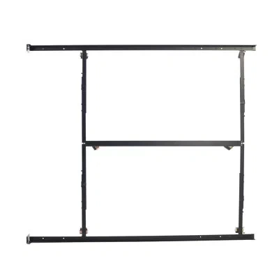 Hollywood Bed Frame 4.5" Low Profile Premium Lev-r-lock Bed Frame In Black