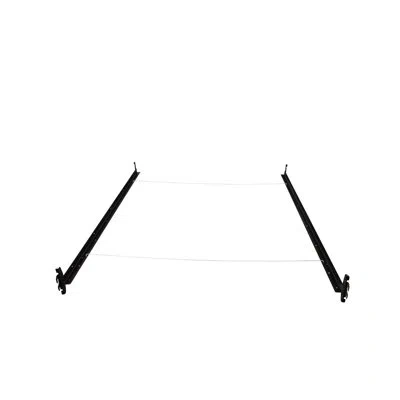 Hollywood Bed Frame Bed Rails And Supports - Hook On Bed Rails - Twin / Full In Black
