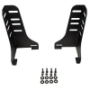Hollywood Bed Frame Bedder Base Platform Frame Headboard/footboard Bracket Attachment, Black In Black