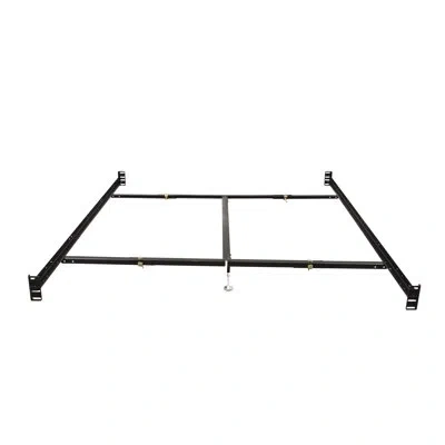 Hollywood Bed Frame Bolt On Headboard/footboard Bed, Bed Rails & Center Support In Black