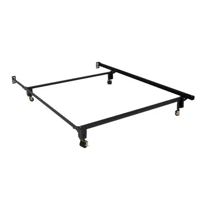 Hollywood Bed Frame Eco-matic Bed Frame 7-1/2 In. Height Twin And Twin Xl In Black