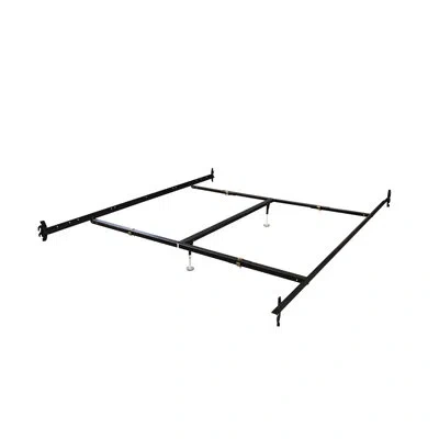 Hollywood Bed Frame Headboard/footboard Bed Frames With Hook In Bed Rails In Black