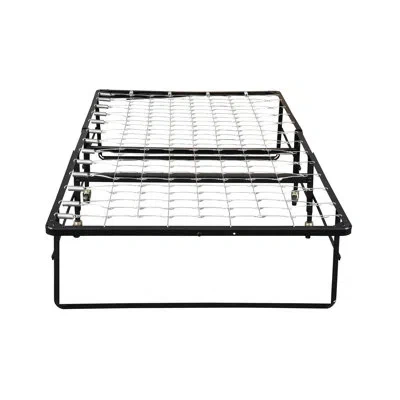 Hollywood Bed Frame Rollaway Bed With 5" Innerspring Mattress In Black
