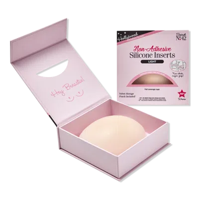Hollywood Fashion Secrets Non-adhesive Silicone Inserts, Nipple Concealers - Light In White