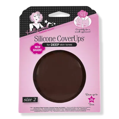 Hollywood Fashion Secrets Silicone Coverups Size 2, Self-adhesive Nipple Concealers - Deep