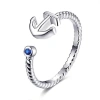 Hollywood Sensation Adjustable Anchor Ring In Blue