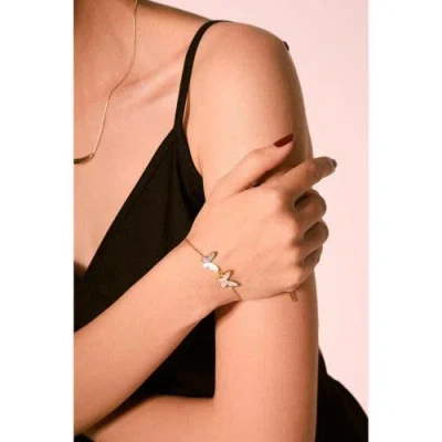 Hollywood Sensation Butterfly Bracelet In Gold
