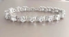 Hollywood Sensation Cubic Zirconia Tennis Bracelet With Aaa+ Cubic Zirconia Oval And Round Cut In Silver
