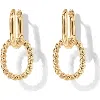 Hollywood Sensation Elegant Link Drop Earrings In Gold