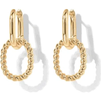 Hollywood Sensation Elegant Link Drop Earrings In Gold