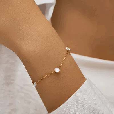 Hollywood Sensation Eternal Glow Bracelet With Aaaaa Cubic Zirconia In Gold