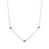 Hollywood Sensation Gold Love Knot Necklace In Silver