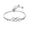 Hollywood Sensation Infinity Bracelet In Silver