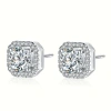 Hollywood Sensation Katlyn Crystal Stud Earrings In Silver