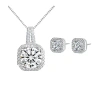 Hollywood Sensation Katlyn Necklace And Earring Set In Silver