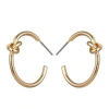 Hollywood Sensation Knot Hoop Earrings In Gold