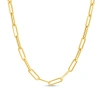 Hollywood Sensation Paperclip Link Necklace Effortless Glamour For Any Occasion In Gold