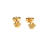 Hollywood Sensation Pawfect Mini Paw Print Stud Earrings In Gold
