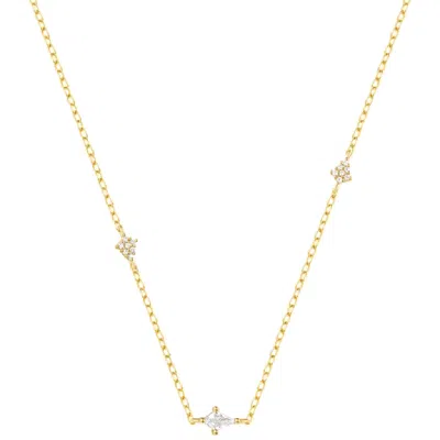 Hollywood Sensation Radiant Starburst Necklace In Gold