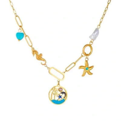 Hollywood Sensation Seaside Charm Turquoise Necklace
