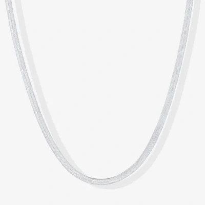 Hollywood Sensation Sleek Silver Snake Chain Necklace Timeless Elegance & Versatility