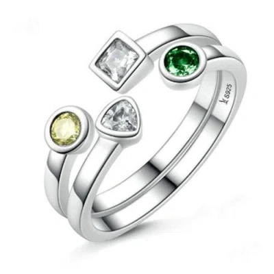 Hollywood Sensation Stackable Rings Cubic Zirconia Stones In Silver