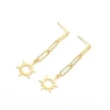 Hollywood Sensation Star Dangle Earrings In Gold