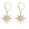 Hollywood Sensation Star Dangle Earrings In Gold
