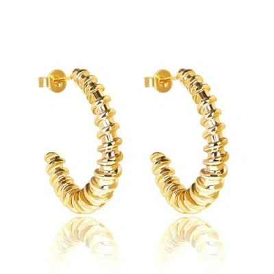 Hollywood Sensation Twist Hoop Earrings In Gold