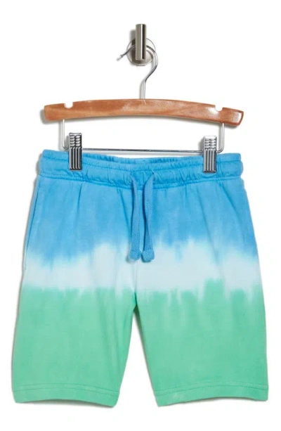 Hollywood The Jean People Kids' Hollywood Pull-on Shorts In Sap Green Stripe Tie Dye