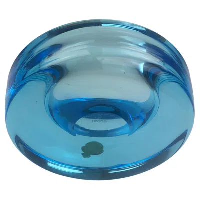 Pre-owned Holmegaard 1960´s Prototype Handblown Blue Glass Ashtray, Bowl By Per Lütken For