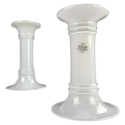 Pre-owned Holmegaard 1980s Danish Combined Glass Vases - Candlesticks By Michael Bang For  In Transparent