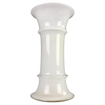 Pre-owned Holmegaard 1980s Danish Handblown Glass Vase By Michael Bang For  In Transparent