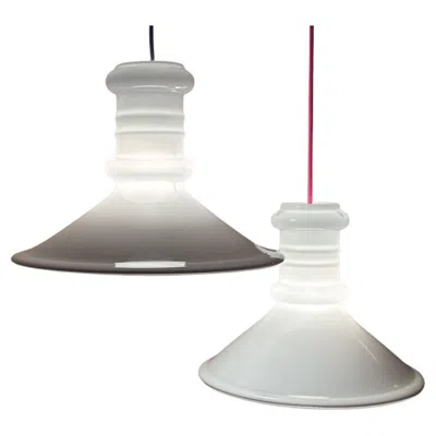 Pre-owned Holmegaard 2x Sidse Werner Apoteker Pendant Lamp By , Denmark, 1980s In Transparent