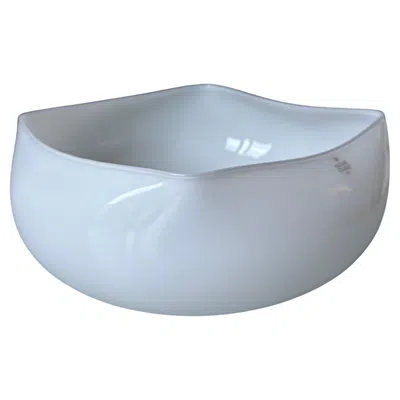 Pre-owned Holmegaard Art Glass Serving Bowl By Peter Svarrer, Denmark, 2003 In Gray