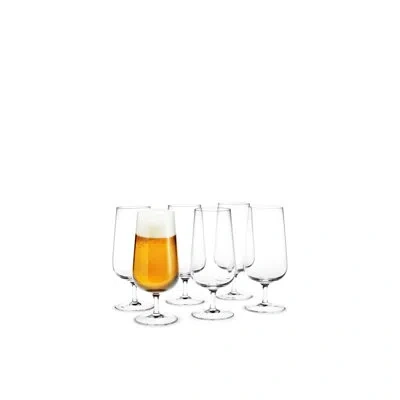 Holmegaard Bouquet Beer Glass, Clear, 17.9 Oz, 6 Pcs.