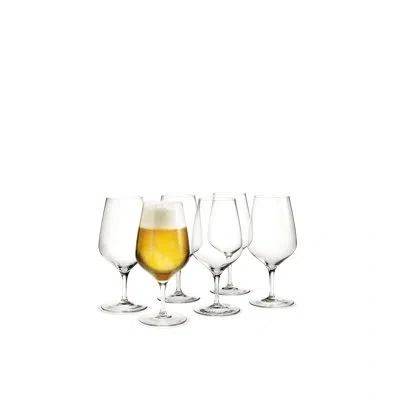 Holmegaard Cabernet Beer Glass, Clear, 21.6 Oz, 6 Pcs