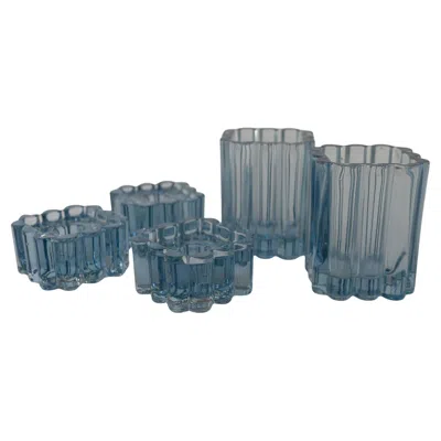 Pre-owned Holmegaard Danish Arcade Glass By Christel Holmgren-exner For , 1960s. Set Of 5. In Gray