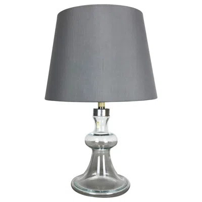 Pre-owned Holmegaard Danish Modern Drop Clear Glass Table Light Base By , Denmark, 1960s In Transparent