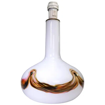 Pre-owned Holmegaard Danish Modern Opaline Glass Table Lamp By Per Lütken, 1970s In Transparent