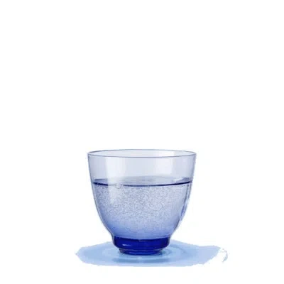 Holmegaard Flow Tumbler 11.8 oz Dark Blue