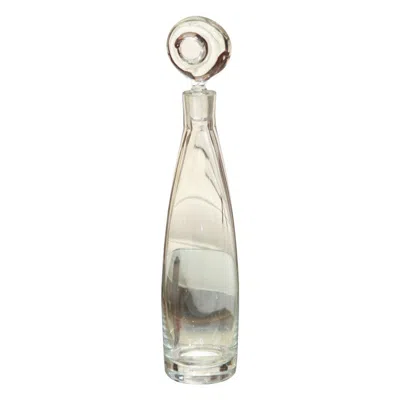 Pre-owned Holmegaard Glass Bottle,  Glass Bottle, Denmark, Vintage Grey Decanter, C 1960 In Gray