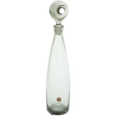 Pre-owned Holmegaard Glass Decanter By , Midcentury Scandinavian, Grey, Circa 1950 In Transparent