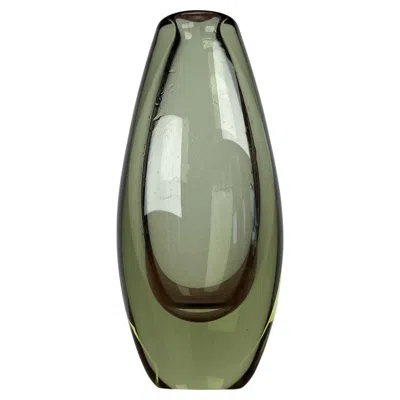 Pre-owned Holmegaard Mid-century Modern Danish Glass Vase By Per Lütken For , 1960s In Transparent