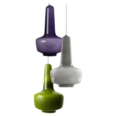 Pre-owned Holmegaard One Of The Three Fog & Mørup  Pendant Lights, 1960 In Transparent