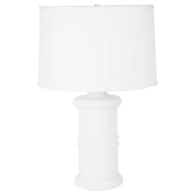 Pre-owned Holmegaard Pair Of White Danish Opaline Glass  Lamps, 1980